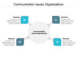 Communication issues organizations ppt powerpoint presentation gallery summary cpb