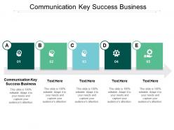 Communication key success business ppt powerpoint presentation slides microsoft cpb