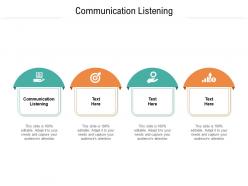 Communication listening ppt powerpoint presentation professional model cpb