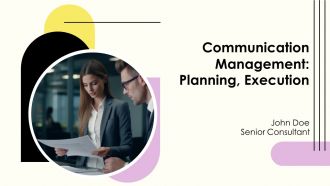 Communication Management Planning Execution PPT PowerPoint AT