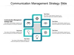 Communication management strategy slide ppt powerpoint presentation portfolio topics cpb