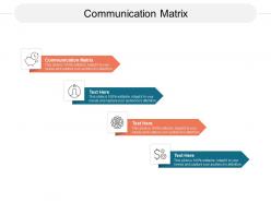 Communication matrix ppt powerpoint presentation slides clipart images cpb