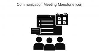 Communication Meeting Monotone Icon In Powerpoint Pptx Png And Editable Eps Format