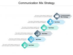 Communication mix strategy ppt powerpoint presentation inspiration objects cpb