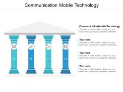 Communication mobile technology ppt powerpoint presentation gallery cpb