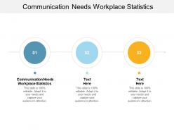 Communication needs workplace statistics ppt powerpoint presentation gallery themes cpb