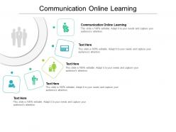 Communication online learning ppt powerpoint presentation model graphic tips cpb