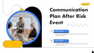Communication Plan After Risk Event Ppt File Infographic Template