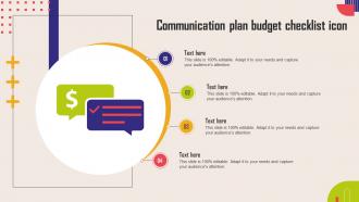 Communication Plan Budget Checklist Icon