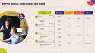 Communication Plan Budget Powerpoint Ppt Template Bundles Editable Captivating