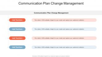 Communication Plan Change Management In Powerpoint And Google Slides Cpb