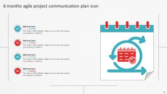 Communication Plan For 6 Month Project Powerpoint Ppt Template Bundles Template Adaptable