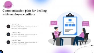 Communication Plan For Dealing With Conflicts Powerpoint Ppt Template Bundles Ideas Idea