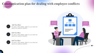 Communication Plan For Dealing With Employee Conflicts