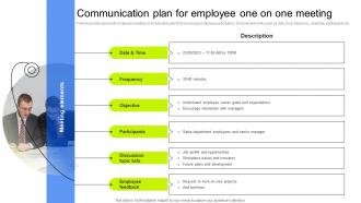 Communication Plan For Employee One Business Upward Communication Strategy SS V