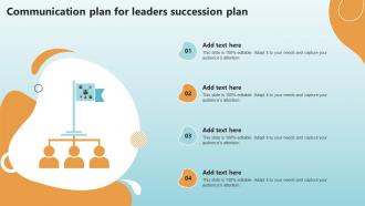Communication Plan For Leaders Succession Plan