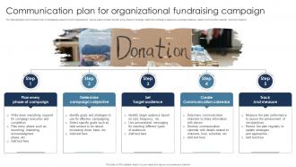 Communication Plan For Organizational Fundraising Campaign