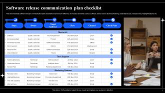 Communication plan for software release Powerpoint Ppt Template Bundles Image Content Ready