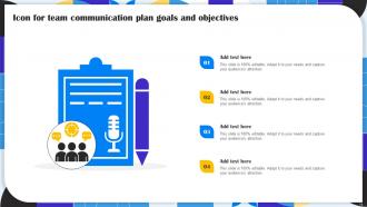 Communication Plan Goals And Objectives Powerpoint Ppt Template Bundles Adaptable Template