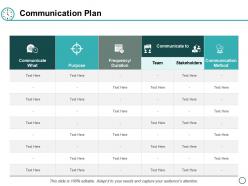 Communication plan management ppt powerpoint presentation layouts backgrounds
