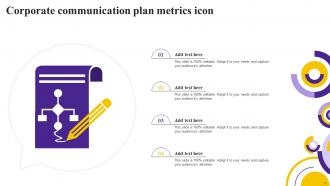 Communication Plan Metrics Powerpoint Ppt Template Bundles Colorful Compatible