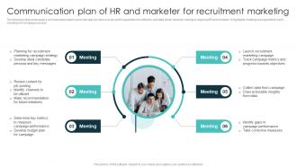 Communication Plan Of HR And Marketer For Recruitment Marketing Plan For Recruiting Strategy SS V