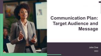 Communication Plan Target Audience And Message Development PPT Sample AT
