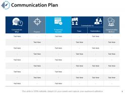 Communication plan team ppt powerpoint presentation icon graphics template