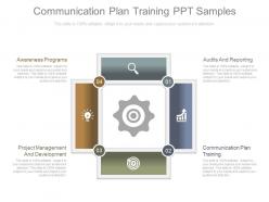 Communication plan training ppt samples