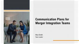 Communication Plans For Merger Integration Teams PPT Guidelines AT
