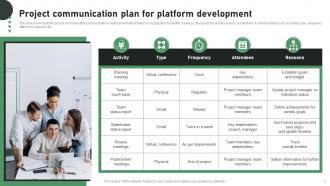 Communication Platform Development Project Plan Powerpoint Ppt Template Bundles Professional Impressive