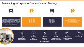 Communication Playbook Developing A Corporate Communication Strategy