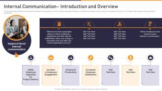 Communication Playbook Internal Communication Introduction And Overview