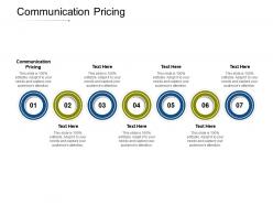 Communication pricing ppt powerpoint presentation icon files cpb