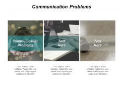 Communication problems ppt powerpoint presentation portfolio graphics cpb