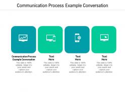 Communication process example conversation ppt powerpoint presentation model cpb