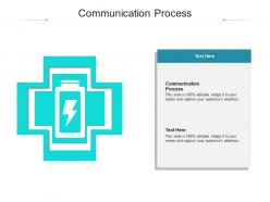 Communication process ppt powerpoint presentation visual aids icon cpb