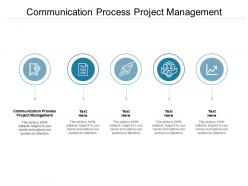 Communication process project management ppt powerpoint presentation slides icons cpb