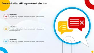 Communication Skill Improvement Plan Icon