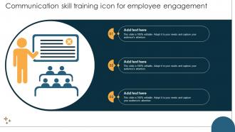 Communication Skill Training Icon For Employee Engagement