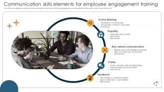 Communication Skills Elements For Employee Engagement Training