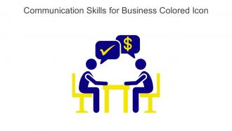 Communication Skills For Business Colored Icon In Powerpoint Pptx Png And Editable Eps Format
