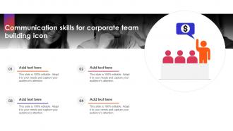 Communication Skills For Corporate Team Building Icon