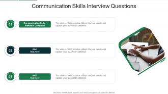 Communication Skills Interview Questions In Powerpoint And Google Slides Cpb