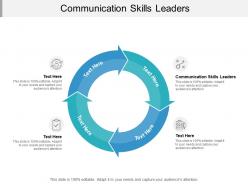 Communication skills leaders ppt powerpoint presentation model deck cpb
