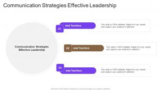 Communication Strategies Effective Leadership In Powerpoint And Google Slides Cpb