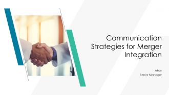Communication Strategies For Merger Integration PPT Graphics AT