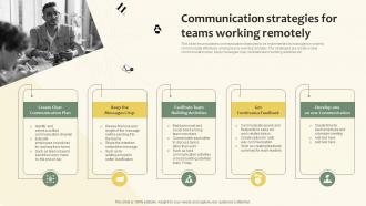 Communication Strategies For Teams Working Remotely