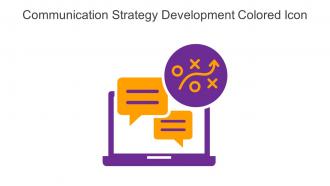 Communication Strategy Development Colored Icon In Powerpoint Pptx Png And Editable Eps Format