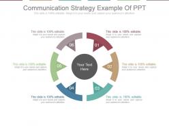 Communication strategy example of ppt